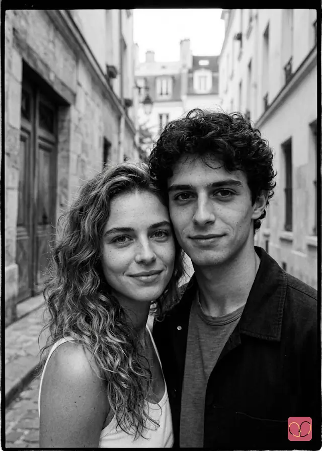Cobblestone Alley Portrait Couple