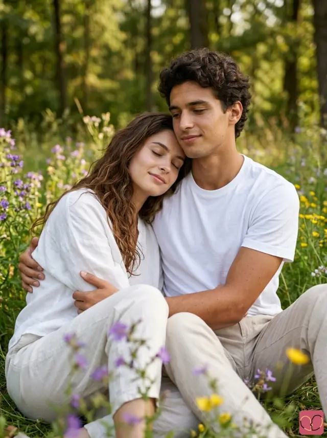 Wildflower Meadow Seated Embrace